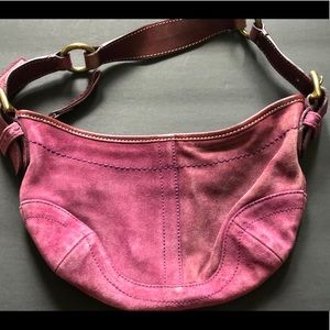 Coach Handbag Burgundy Magenta women’s purse bag